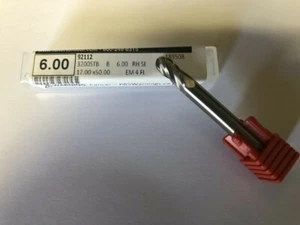 .2362 ZOLL 6 MM 4 FLÖTEN EINENDIG STUMMELLÄNGE HARTMETALL KUGELSCHAFTFRÄSER - Bild 1 von 1