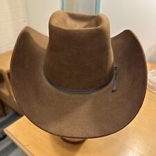 Vintage: John B Stetson: Cowboy Hat: Beaver 4x :Western: Size 6 3/4 Brim 3.5”