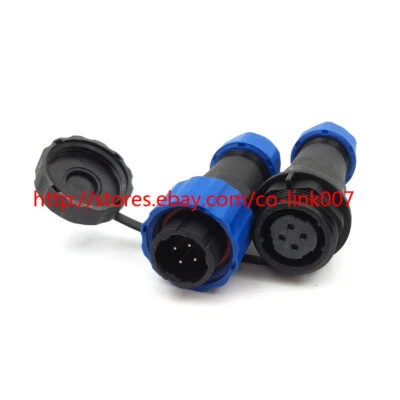SD16 4pin Waterproof Power Connectors,IP68 Electrical Solar Panel LED Connector - Image 1 of 4