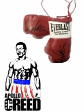 Autographed Mini Boxing Gloves Apollo Creed   (Carl Weathers)  Rocky Films