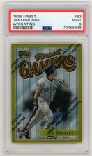 1996 Topps Finest Jim Edmonds Gold Card #83 PSA 9  None  Higher