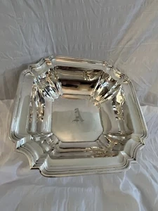 Sterling Silver Serving 10” Square Bowl - Picture 1 of 6