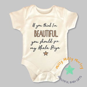 Personalised Baby Bodysuit Vest Name Girl Boy Shower Gift Christening Newborn