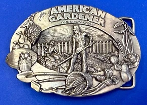 The American Gardener Garden Week Commemorative VTG 1985 Siskiyou Belt Buckle - Picture 1 of 18
