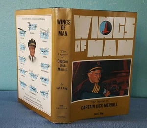 1981 Biog. of Captain Dick Merrill aviation pioneer airplane history EASTERN Air - Imagen 1 de 9