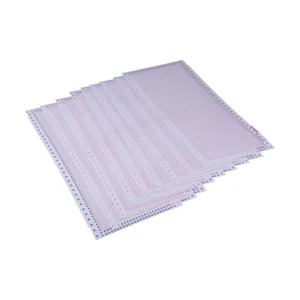 10x Stiche leere Lochkarten für Brother Strickmaschine KH860 SK260 LE - Bild 1 von 3