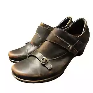 Naot present supreme brown volcanic leather comfort shoes womens size 9 - Picture 1 of 8