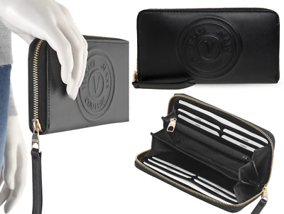 VERSACE Jeans Couture Wallet Geldbörse Portemonnaie Tasche Bag Vegan Geldbeutel
