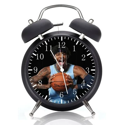 Ja Morant Alarm Clock Night Light Silent Non-Ticking 4 Inches Glass Face G181 - Image 1 of 2