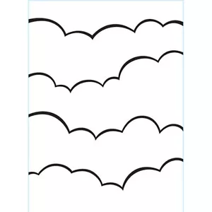 Carpeta en relieve Darice Essentials CLOUDS 30032586 4,25 X 5,75 - Imagen 1 de 1