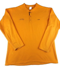Vintage Patagonia Capilene Henley Fleece Base Layer Top Orange Size Mens XL USA