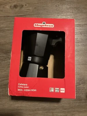 MAGEFESA KENIA NOIR - Cafetera espresso con estufa, tamaño 6 tazas, haz la tuya propia Foto 1 de 4