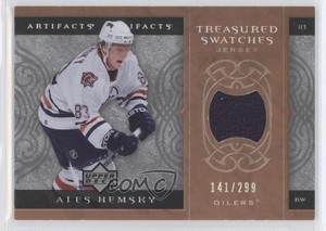 2007-08 Upper Deck Artifacts Treasured Swatches /299 Ales Hemsky #TS-AH