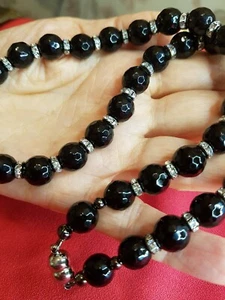 Collar de onix piedra natural. Artesanal. - Imagen 1 de 7