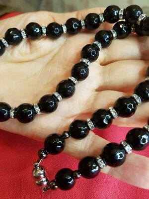 Collar de onix piedra natural.  Artesanal. - Imagen 1 de 4