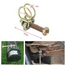50PCS Car Adjustable Iron M12 Double Wire Hose Clamps With Screws Bolts Locking