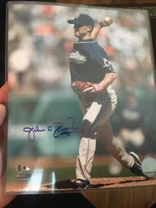 Signed 8x10 Photo Jake Peavy San Diego Padres Cy Young Champ Red Sox Giants - Picture 1 of 1