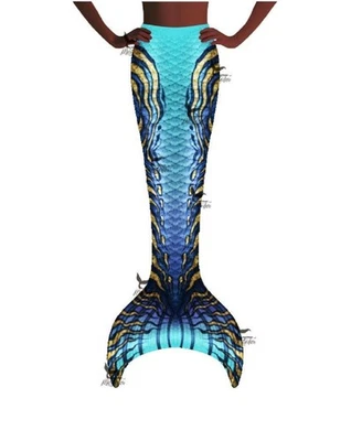 MerTailor Kids Guppy Meerjungfrau Schwanzhaut, Winding River, 10 - Bild 1 von 2