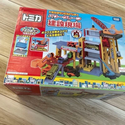 Tomica Town Power crane construction site new unopened Japan - Image 1 of 2
