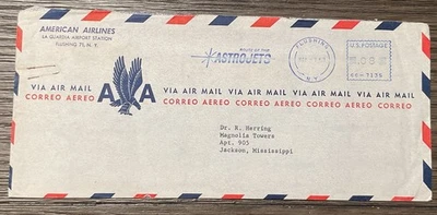 Cover - 1963 Postal Meter Cover  American Airlines Flushing NY - Image 1 of 3