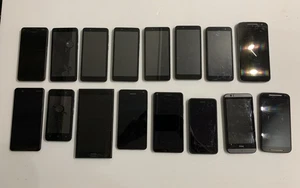 Job Lot X 16 Samsung, Nokia, Moto, Alcatel, & Other Makes Smartphones- Untested - Picture 1 of 8