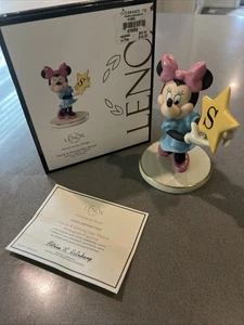 Lenox Disney You're A Shining Star Minnie Mouse Buchstabe "G" Monogramm Figur - Bild 1 von 11