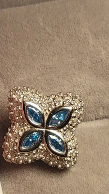 Vvs1蓝色耳环 — 第 1/4 张图片