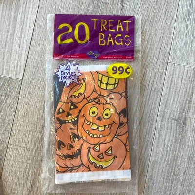 Juego de bolsas de golosinas de Halloween 1995 vintage sin existencias retro aula fiesta favor años 90 Foto 1 de 4