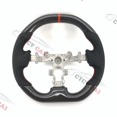 Volante de fibra de carbono real personalizado para Nissan GT-R R35 GTR 2007-2016 Foto 1 de 4