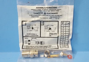ONE- TRB, Twinaxial/Triaxial Connector Plug, Cinch Trompeter, PL75-9 - Picture 1 of 2