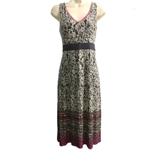 Athleta‎ Abito Smanicato Midi Elasticizzato Rosa Grigio Donna Taglia MT Medio Alto - Foto 1 di 6