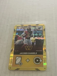 2025 Uno NFL Elite Jayden Daniels Yellow Gold Foil Promo #041 Commanders - Picture 1 of 2