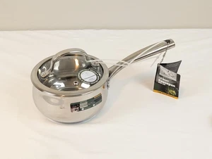 David Burke Prestige 1.4 Qt Saucepan Stainless Steel w/Lid Restaurateur Prestige - Picture 1 of 11