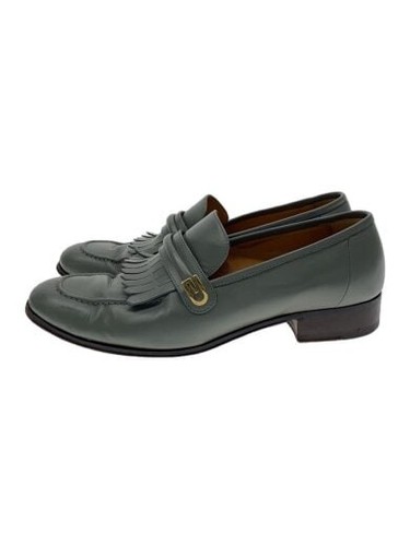 Gucci Mocassini con frange Scarpe da abito UK8 Verde Pelle 714680
