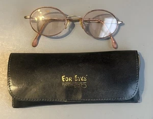 Monturas para gafas Shari Belafonte E9 Zyloware doradas ovaladas circulares - Imagen 1 de 8