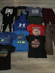 Boys Clothing Lot, Size 14 & Equivalent, 13 Items, Super Mario, Sonic, Star Wars - Picture 1 of 17
