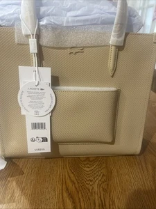 Lacoste S Top Handle Bag Split Cow Leather - Picture 1 of 7