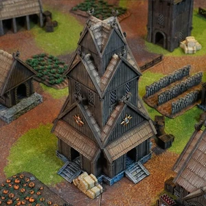Rohan Barracks 28mm Herr der Ringe Tabletop Gelände Terrain MESBG - Bild 1 von 6