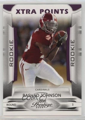 2009 Playoff Prestige Xtra Points Purple /50 Rashad Johnson #193 Rookie RC - Image 1 of 2