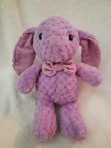 Conejito Liso Púrpura Felpa Acolchada Textura Orejas Largas Rayas Pascua Kellytoy 2018 - Imagen 1 de 8