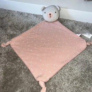 Edredón de oso de peluche rosa George Asda Dou Blankie felpa con estrellas❤️ - Imagen 1 de 4