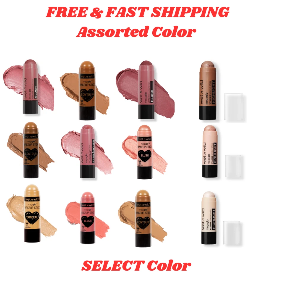 Wet n Wild Mega Glo Makeup Stick - Buildable Color,Versatile Use -Multiple Color - Image 1 of 4