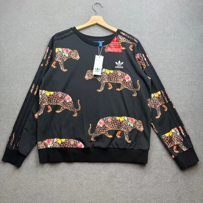 Sudadera ADIDAS FARM RIO Mujer Reino Unido 16 Oncada Leopardo Originales Jaguar Trifolio Foto 1 de 4