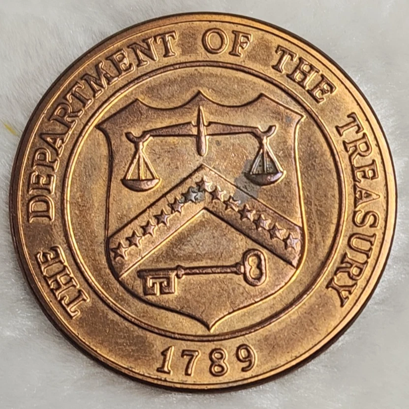 US Mint Denver Colorado 1789 The Department of The Treasury Commemorative Coin - Image 1 of 2