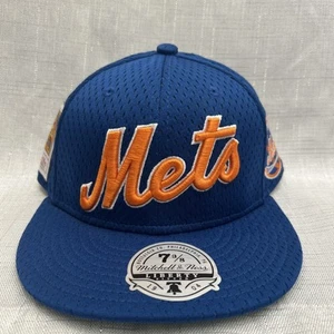 New York Mets Mitchell & Ness Script Mess Cooperstown Collection Hat 7 3/8 - Picture 1 of 6