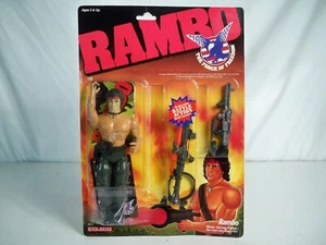 K25i94411 RAMBO MOC MINT ON SEALED CARD FIGURE VINTAGE 1985 COLECO ORIGINAL 2B - Picture 1 of 18