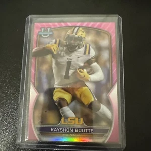 2022 Bowman University Chrome #20 Kayshon Boutte LSU Tigers Pink (1H7) - Picture 1 of 2