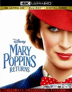 Authentische Disney Mary Poppins gibt 4K Blu-ray digitale Kopie Code Emily Blunt zurück - Bild 1 von 3