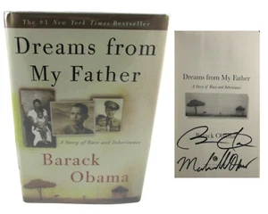 Dreams From My Father ✎ SIGNED 2X ✎ by Barack Obama and Michelle Obama + COA - Picture 1 of 5