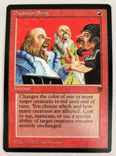 MTG Magic The Gathering Legends Dwarven Song NM+